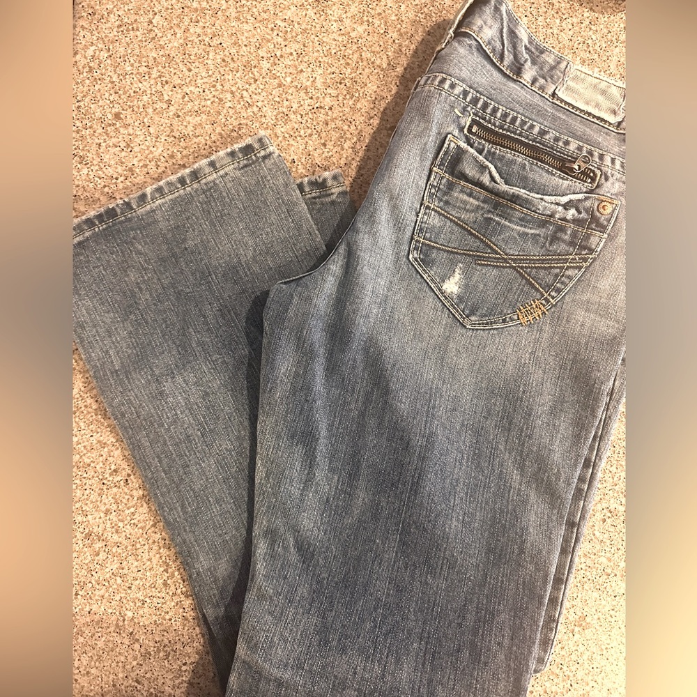 SOLD!  Low rise flare jeans